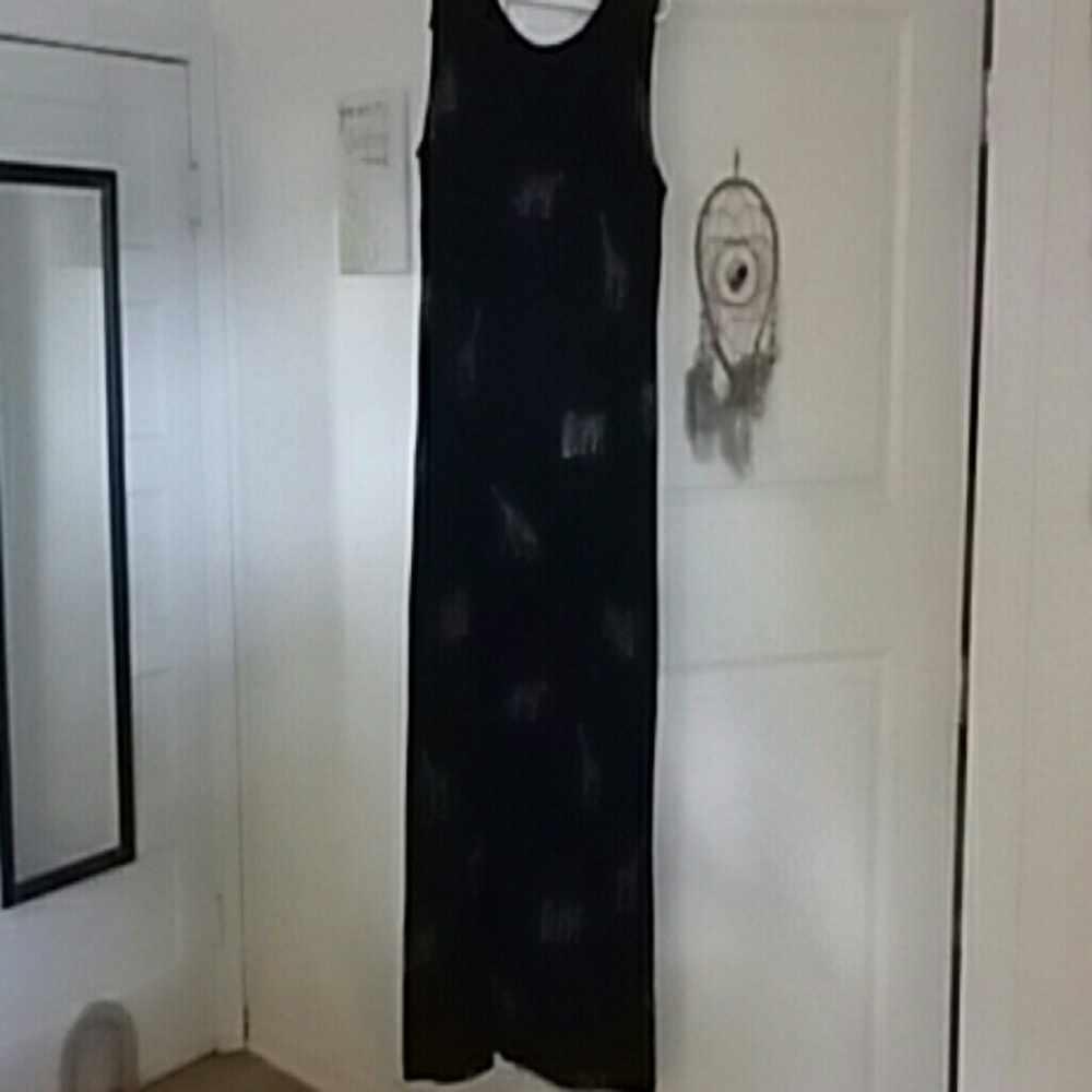 Nice dress and jacket set with animal print